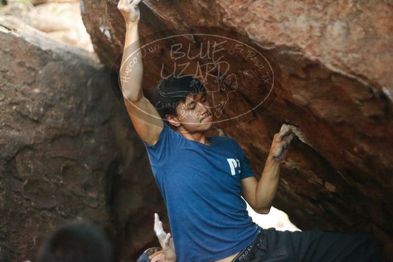 Bouldering in Hueco Tanks on 11/09/2019 with Blue Lizard Climbing and Yoga

Filename: SRM_20191109_1813160.jpg
Aperture: f/1.8
Shutter Speed: 1/250
Body: Canon EOS-1D Mark II
Lens: Canon EF 50mm f/1.8 II