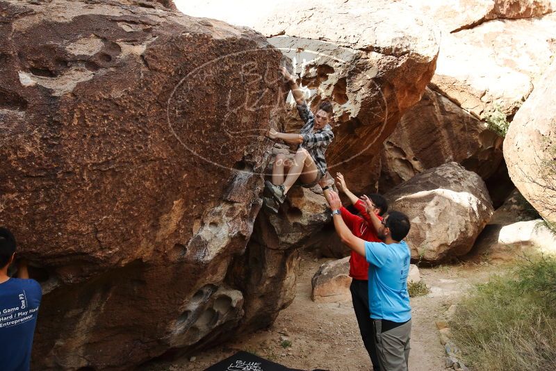 Bouldering in Hueco Tanks on 11/10/2019 with Blue Lizard Climbing and Yoga

Filename: SRM_20191110_1052160.jpg
Aperture: f/5.6
Shutter Speed: 1/400
Body: Canon EOS-1D Mark II
Lens: Canon EF 16-35mm f/2.8 L