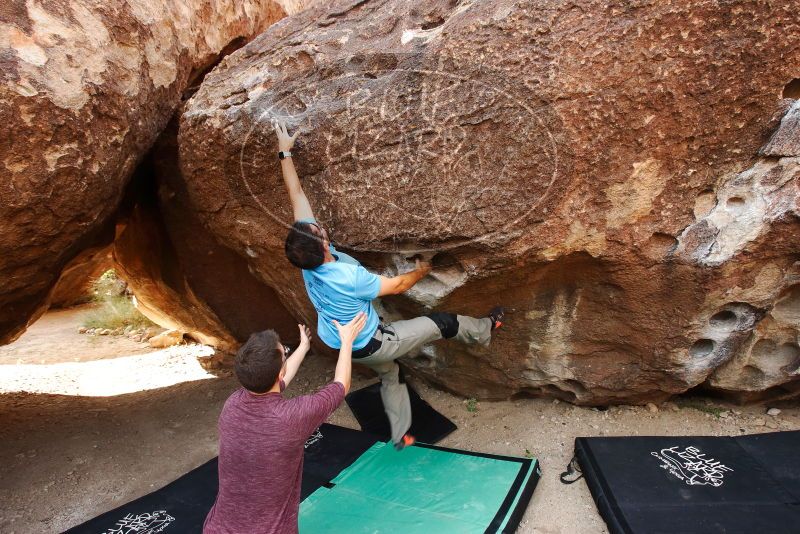 Bouldering in Hueco Tanks on 11/10/2019 with Blue Lizard Climbing and Yoga

Filename: SRM_20191110_1101240.jpg
Aperture: f/5.6
Shutter Speed: 1/200
Body: Canon EOS-1D Mark II
Lens: Canon EF 16-35mm f/2.8 L