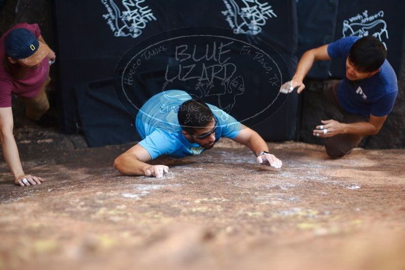 Bouldering in Hueco Tanks on 11/10/2019 with Blue Lizard Climbing and Yoga

Filename: SRM_20191110_1129290.jpg
Aperture: f/2.0
Shutter Speed: 1/500
Body: Canon EOS-1D Mark II
Lens: Canon EF 50mm f/1.8 II