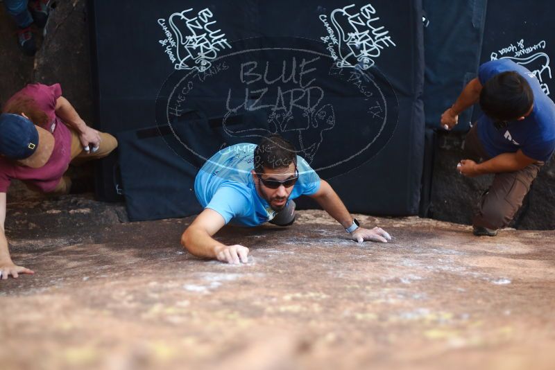 Bouldering in Hueco Tanks on 11/10/2019 with Blue Lizard Climbing and Yoga

Filename: SRM_20191110_1129500.jpg
Aperture: f/2.0
Shutter Speed: 1/400
Body: Canon EOS-1D Mark II
Lens: Canon EF 50mm f/1.8 II