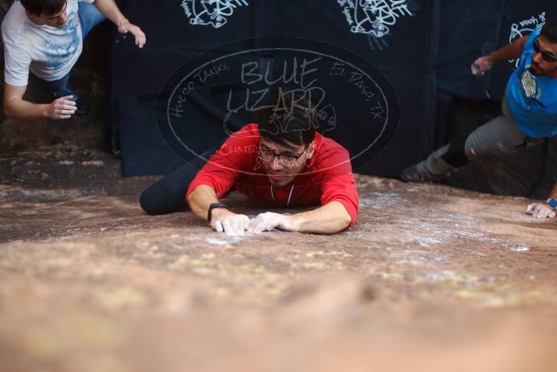 Bouldering in Hueco Tanks on 11/10/2019 with Blue Lizard Climbing and Yoga

Filename: SRM_20191110_1133370.jpg
Aperture: f/2.0
Shutter Speed: 1/500
Body: Canon EOS-1D Mark II
Lens: Canon EF 50mm f/1.8 II