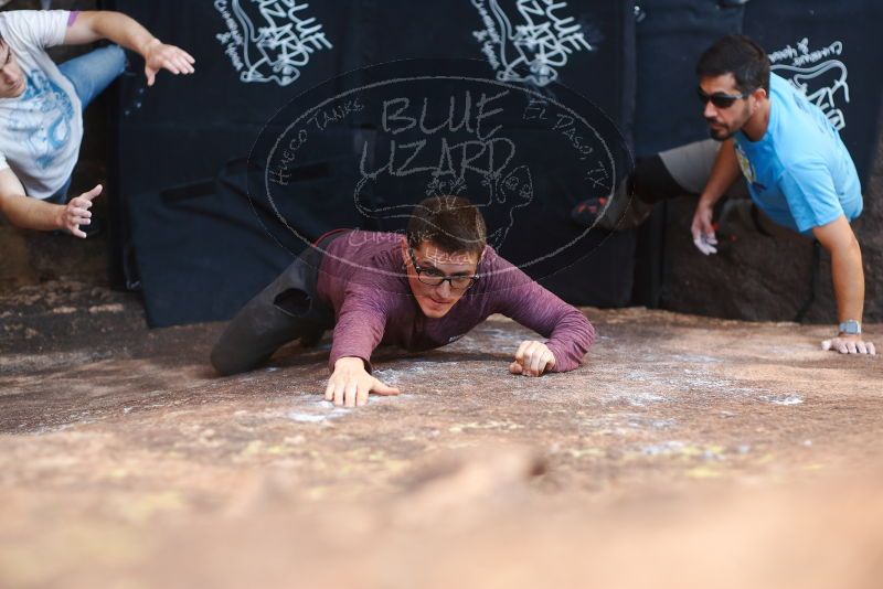 Bouldering in Hueco Tanks on 11/10/2019 with Blue Lizard Climbing and Yoga

Filename: SRM_20191110_1135510.jpg
Aperture: f/2.5
Shutter Speed: 1/250
Body: Canon EOS-1D Mark II
Lens: Canon EF 50mm f/1.8 II