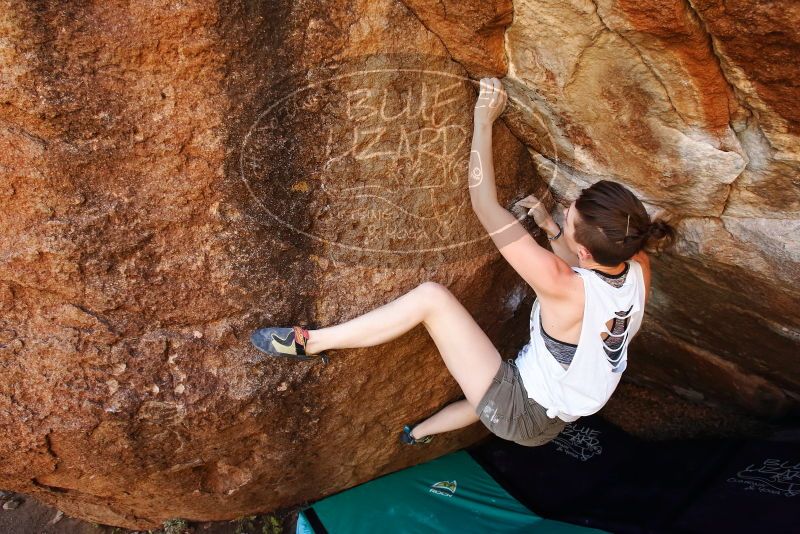 Bouldering in Hueco Tanks on 11/10/2019 with Blue Lizard Climbing and Yoga

Filename: SRM_20191110_1245570.jpg
Aperture: f/5.6
Shutter Speed: 1/250
Body: Canon EOS-1D Mark II
Lens: Canon EF 16-35mm f/2.8 L