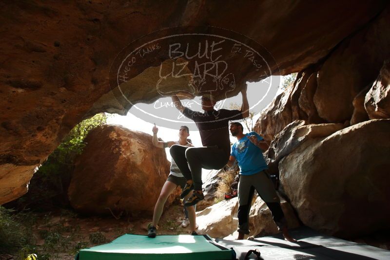 Bouldering in Hueco Tanks on 11/10/2019 with Blue Lizard Climbing and Yoga

Filename: SRM_20191110_1434080.jpg
Aperture: f/5.6
Shutter Speed: 1/640
Body: Canon EOS-1D Mark II
Lens: Canon EF 16-35mm f/2.8 L