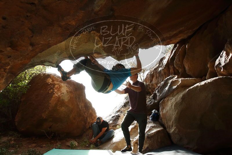 Bouldering in Hueco Tanks on 11/10/2019 with Blue Lizard Climbing and Yoga

Filename: SRM_20191110_1437220.jpg
Aperture: f/5.6
Shutter Speed: 1/640
Body: Canon EOS-1D Mark II
Lens: Canon EF 16-35mm f/2.8 L