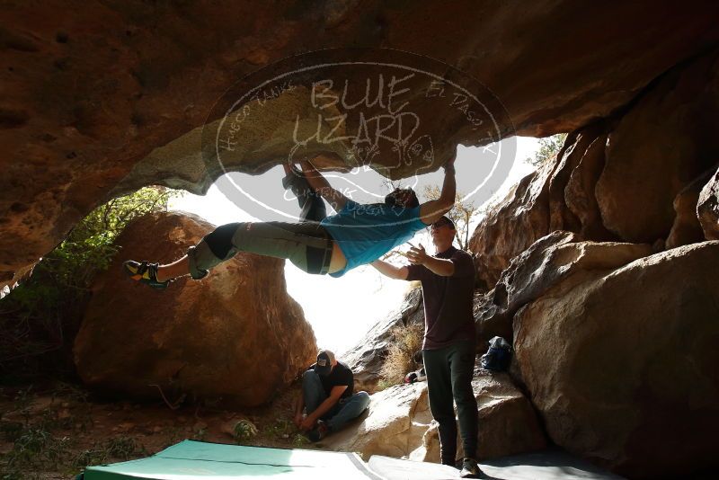 Bouldering in Hueco Tanks on 11/10/2019 with Blue Lizard Climbing and Yoga

Filename: SRM_20191110_1437240.jpg
Aperture: f/5.6
Shutter Speed: 1/800
Body: Canon EOS-1D Mark II
Lens: Canon EF 16-35mm f/2.8 L