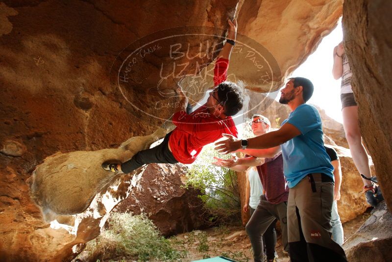 Bouldering in Hueco Tanks on 11/10/2019 with Blue Lizard Climbing and Yoga

Filename: SRM_20191110_1444550.jpg
Aperture: f/5.6
Shutter Speed: 1/200
Body: Canon EOS-1D Mark II
Lens: Canon EF 16-35mm f/2.8 L