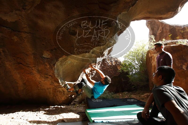 Bouldering in Hueco Tanks on 11/10/2019 with Blue Lizard Climbing and Yoga

Filename: SRM_20191110_1517310.jpg
Aperture: f/5.6
Shutter Speed: 1/500
Body: Canon EOS-1D Mark II
Lens: Canon EF 16-35mm f/2.8 L