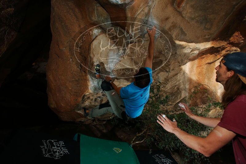 Bouldering in Hueco Tanks on 11/10/2019 with Blue Lizard Climbing and Yoga

Filename: SRM_20191110_1634330.jpg
Aperture: f/8.0
Shutter Speed: 1/250
Body: Canon EOS-1D Mark II
Lens: Canon EF 16-35mm f/2.8 L