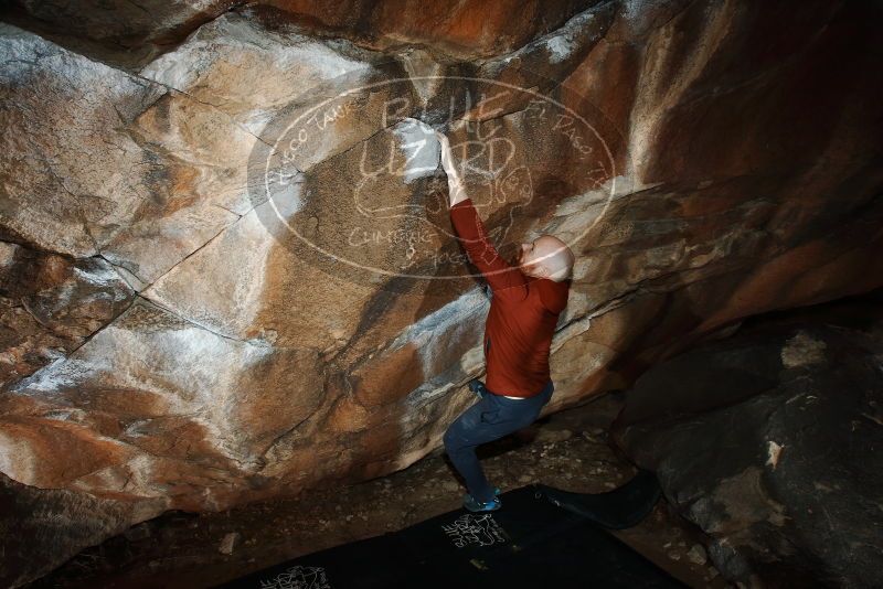 Bouldering in Hueco Tanks on 11/17/2019 with Blue Lizard Climbing and Yoga

Filename: SRM_20191117_1227510.jpg
Aperture: f/8.0
Shutter Speed: 1/250
Body: Canon EOS-1D Mark II
Lens: Canon EF 16-35mm f/2.8 L