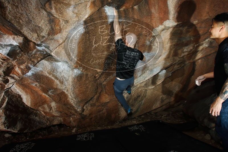 Bouldering in Hueco Tanks on 11/17/2019 with Blue Lizard Climbing and Yoga

Filename: SRM_20191117_1240090.jpg
Aperture: f/8.0
Shutter Speed: 1/200
Body: Canon EOS-1D Mark II
Lens: Canon EF 16-35mm f/2.8 L