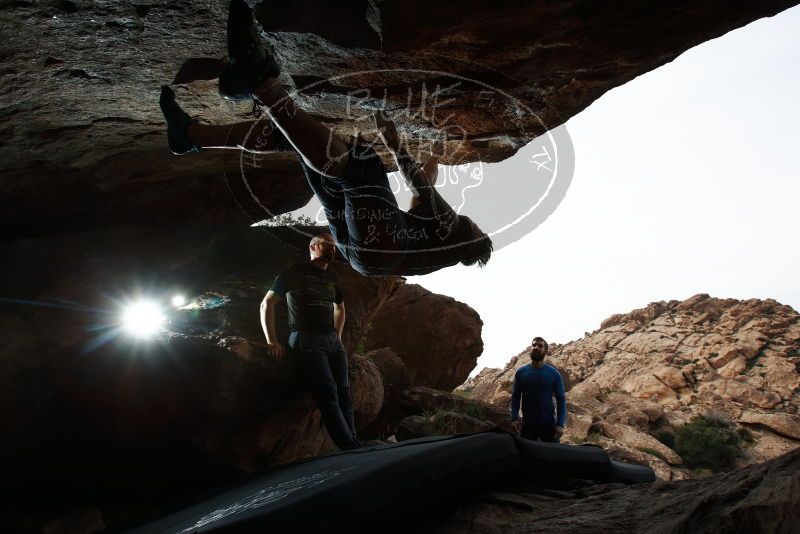 Bouldering in Hueco Tanks on 11/17/2019 with Blue Lizard Climbing and Yoga

Filename: SRM_20191117_1347230.jpg
Aperture: f/8.0
Shutter Speed: 1/250
Body: Canon EOS-1D Mark II
Lens: Canon EF 16-35mm f/2.8 L