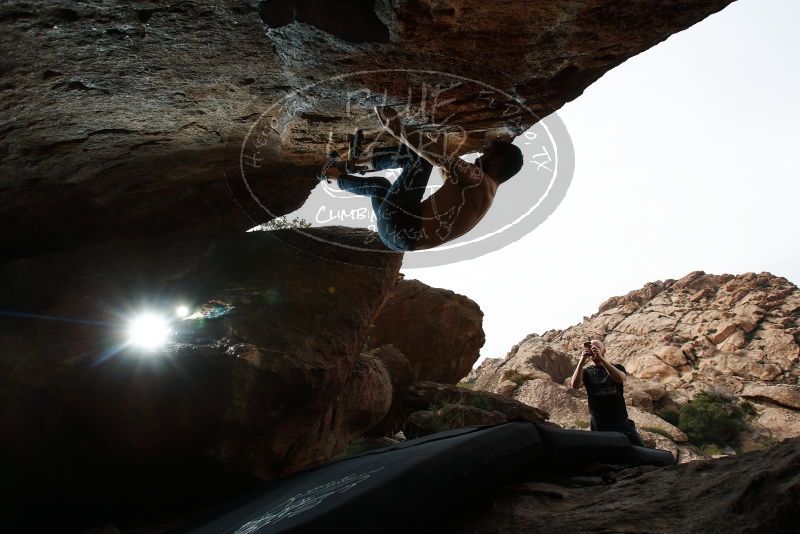 Bouldering in Hueco Tanks on 11/17/2019 with Blue Lizard Climbing and Yoga

Filename: SRM_20191117_1349180.jpg
Aperture: f/8.0
Shutter Speed: 1/250
Body: Canon EOS-1D Mark II
Lens: Canon EF 16-35mm f/2.8 L