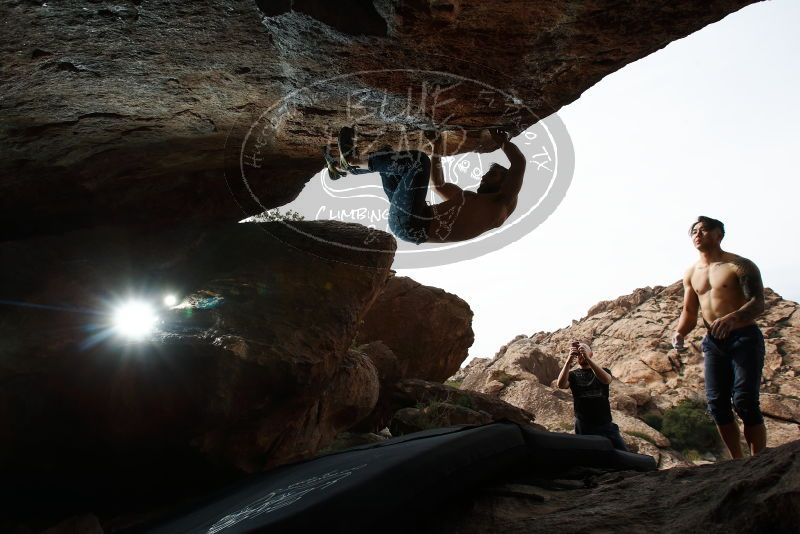 Bouldering in Hueco Tanks on 11/17/2019 with Blue Lizard Climbing and Yoga

Filename: SRM_20191117_1349230.jpg
Aperture: f/8.0
Shutter Speed: 1/250
Body: Canon EOS-1D Mark II
Lens: Canon EF 16-35mm f/2.8 L