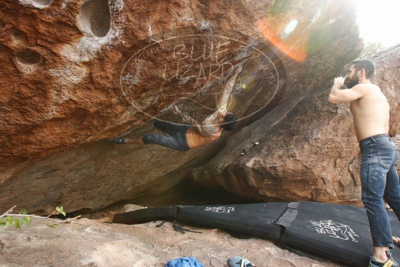 Bouldering in Hueco Tanks on 11/17/2019 with Blue Lizard Climbing and Yoga

Filename: SRM_20191117_1357320.jpg
Aperture: f/8.0
Shutter Speed: 1/250
Body: Canon EOS-1D Mark II
Lens: Canon EF 16-35mm f/2.8 L