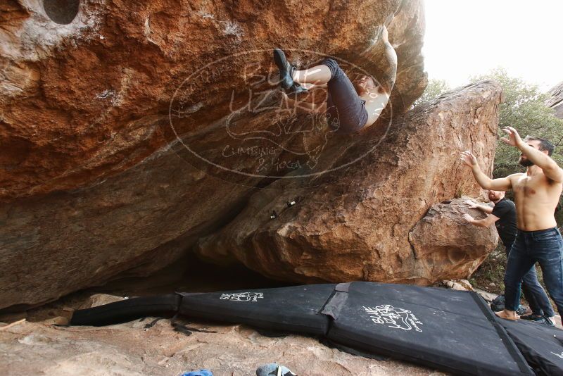 Bouldering in Hueco Tanks on 11/17/2019 with Blue Lizard Climbing and Yoga

Filename: SRM_20191117_1357450.jpg
Aperture: f/8.0
Shutter Speed: 1/250
Body: Canon EOS-1D Mark II
Lens: Canon EF 16-35mm f/2.8 L