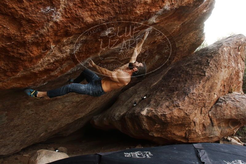 Bouldering in Hueco Tanks on 11/17/2019 with Blue Lizard Climbing and Yoga

Filename: SRM_20191117_1408310.jpg
Aperture: f/8.0
Shutter Speed: 1/250
Body: Canon EOS-1D Mark II
Lens: Canon EF 16-35mm f/2.8 L