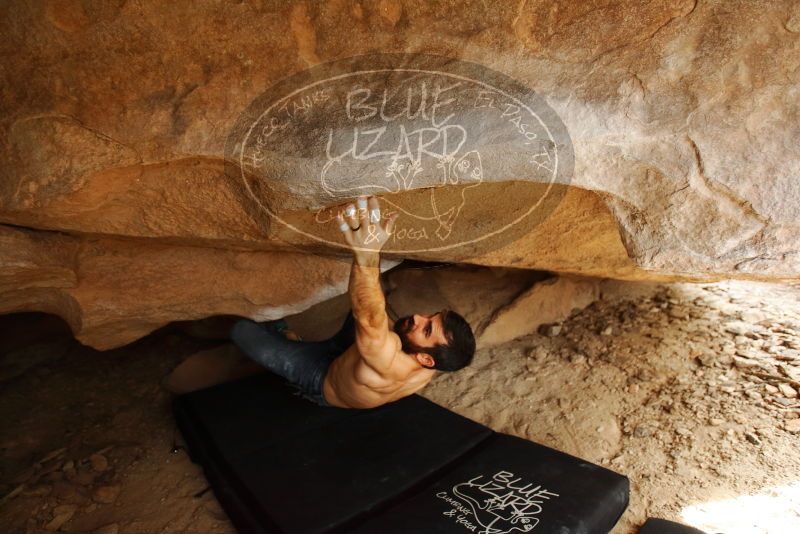 Bouldering in Hueco Tanks on 11/17/2019 with Blue Lizard Climbing and Yoga

Filename: SRM_20191117_1437200.jpg
Aperture: f/2.8
Shutter Speed: 1/250
Body: Canon EOS-1D Mark II
Lens: Canon EF 16-35mm f/2.8 L