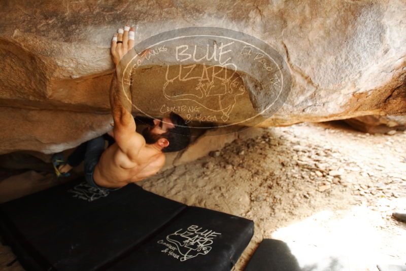 Bouldering in Hueco Tanks on 11/17/2019 with Blue Lizard Climbing and Yoga

Filename: SRM_20191117_1441340.jpg
Aperture: f/2.8
Shutter Speed: 1/250
Body: Canon EOS-1D Mark II
Lens: Canon EF 16-35mm f/2.8 L