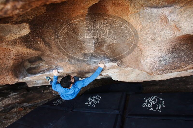 Bouldering in Hueco Tanks on 11/17/2019 with Blue Lizard Climbing and Yoga

Filename: SRM_20191117_1550100.jpg
Aperture: f/5.0
Shutter Speed: 1/250
Body: Canon EOS-1D Mark II
Lens: Canon EF 16-35mm f/2.8 L