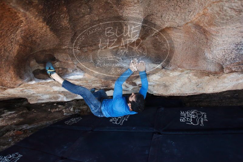 Bouldering in Hueco Tanks on 11/17/2019 with Blue Lizard Climbing and Yoga

Filename: SRM_20191117_1555570.jpg
Aperture: f/5.0
Shutter Speed: 1/250
Body: Canon EOS-1D Mark II
Lens: Canon EF 16-35mm f/2.8 L