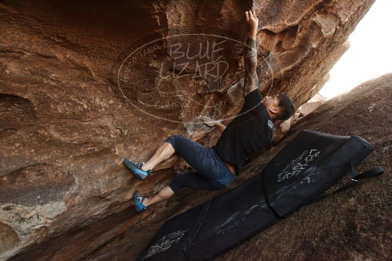 Bouldering in Hueco Tanks on 11/17/2019 with Blue Lizard Climbing and Yoga

Filename: SRM_20191117_1617370.jpg
Aperture: f/5.6
Shutter Speed: 1/250
Body: Canon EOS-1D Mark II
Lens: Canon EF 16-35mm f/2.8 L