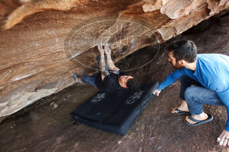 Bouldering in Hueco Tanks on 11/17/2019 with Blue Lizard Climbing and Yoga

Filename: SRM_20191117_1632210.jpg
Aperture: f/4.0
Shutter Speed: 1/250
Body: Canon EOS-1D Mark II
Lens: Canon EF 16-35mm f/2.8 L