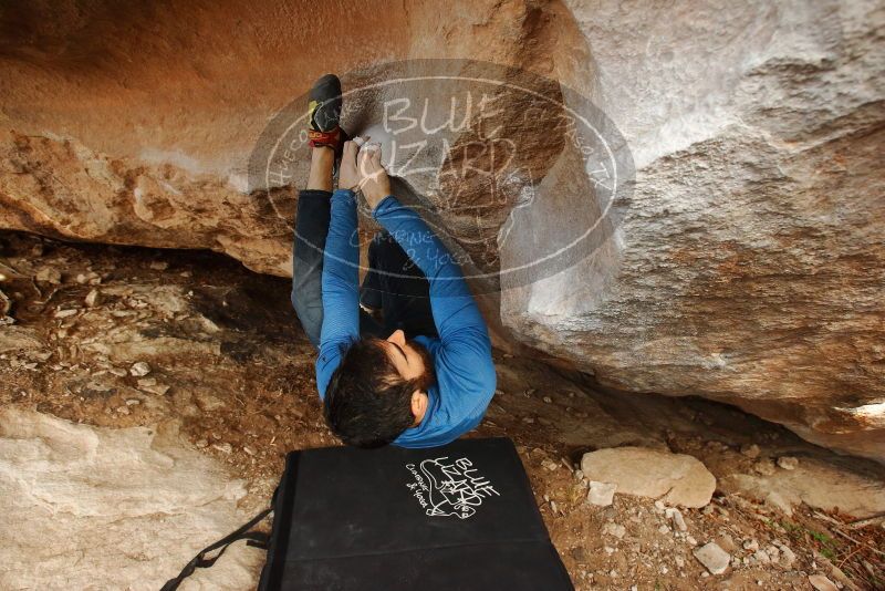 Bouldering in Hueco Tanks on 11/17/2019 with Blue Lizard Climbing and Yoga

Filename: SRM_20191117_1704390.jpg
Aperture: f/5.0
Shutter Speed: 1/250
Body: Canon EOS-1D Mark II
Lens: Canon EF 16-35mm f/2.8 L