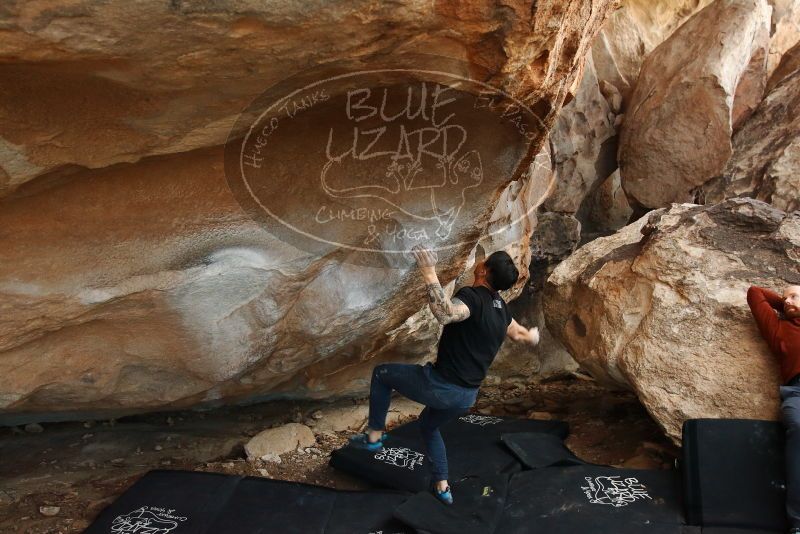 Bouldering in Hueco Tanks on 11/17/2019 with Blue Lizard Climbing and Yoga

Filename: SRM_20191117_1746230.jpg
Aperture: f/4.0
Shutter Speed: 1/250
Body: Canon EOS-1D Mark II
Lens: Canon EF 16-35mm f/2.8 L