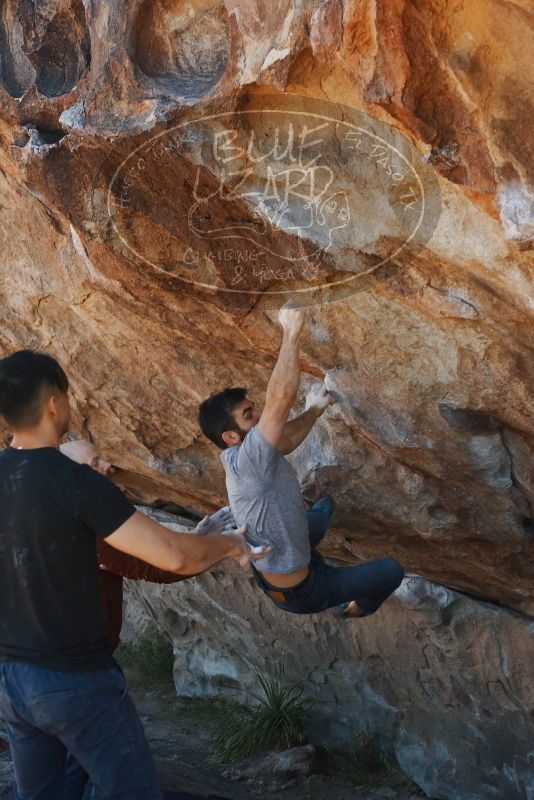 Bouldering in Hueco Tanks on 11/18/2019 with Blue Lizard Climbing and Yoga

Filename: SRM_20191118_1157121.jpg
Aperture: f/5.6
Shutter Speed: 1/250
Body: Canon EOS-1D Mark II
Lens: Canon EF 50mm f/1.8 II