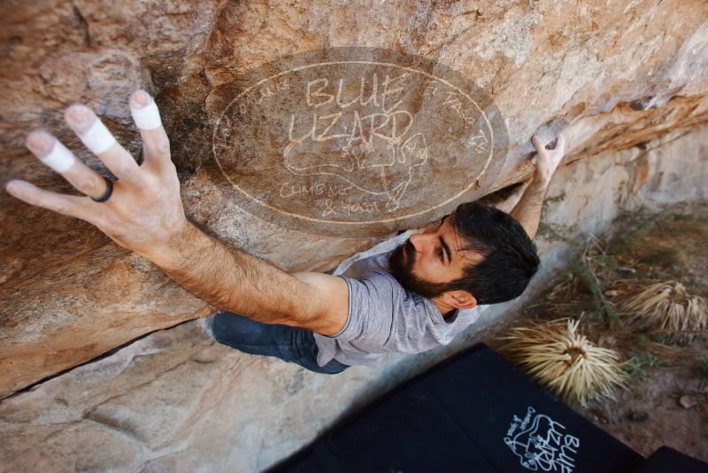 Bouldering in Hueco Tanks on 11/18/2019 with Blue Lizard Climbing and Yoga

Filename: SRM_20191118_1229210.jpg
Aperture: f/5.0
Shutter Speed: 1/250
Body: Canon EOS-1D Mark II
Lens: Canon EF 16-35mm f/2.8 L