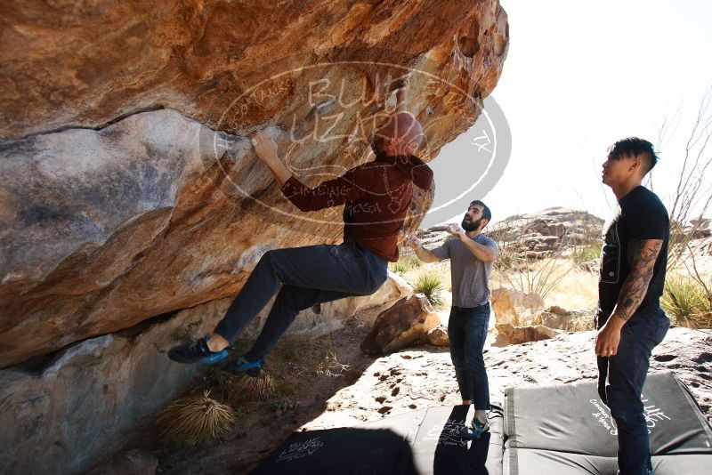 Bouldering in Hueco Tanks on 11/18/2019 with Blue Lizard Climbing and Yoga

Filename: SRM_20191118_1310161.jpg
Aperture: f/4.0
Shutter Speed: 1/250
Body: Canon EOS-1D Mark II
Lens: Canon EF 16-35mm f/2.8 L