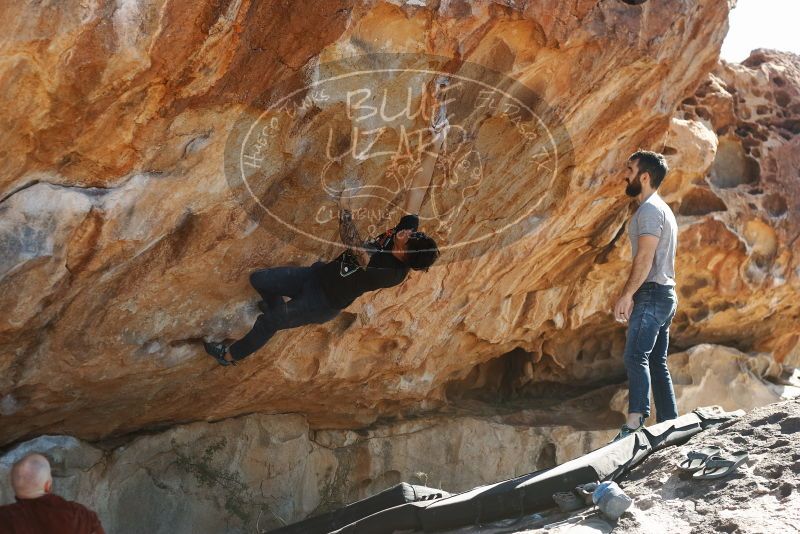 Bouldering in Hueco Tanks on 11/18/2019 with Blue Lizard Climbing and Yoga

Filename: SRM_20191118_1318050.jpg
Aperture: f/3.5
Shutter Speed: 1/250
Body: Canon EOS-1D Mark II
Lens: Canon EF 50mm f/1.8 II