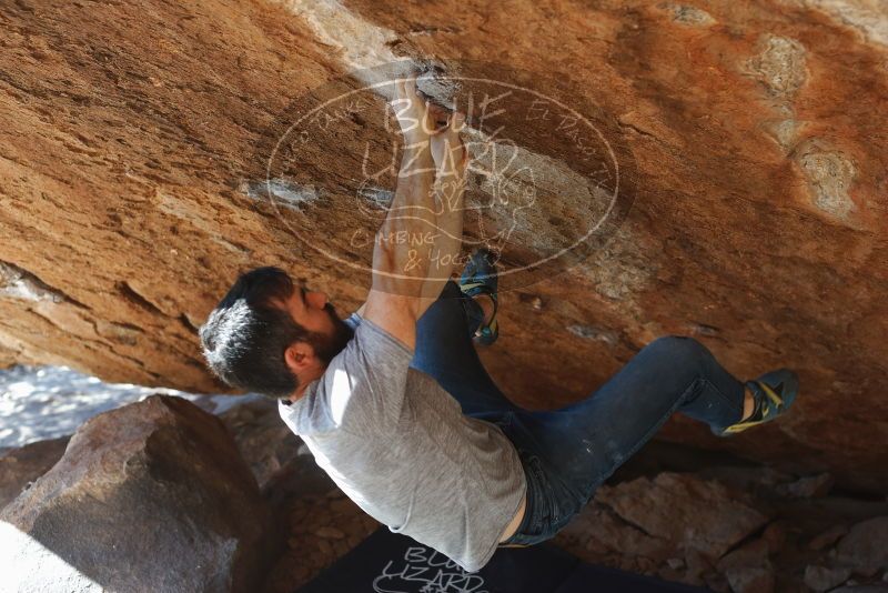 Bouldering in Hueco Tanks on 11/18/2019 with Blue Lizard Climbing and Yoga

Filename: SRM_20191118_1356210.jpg
Aperture: f/3.2
Shutter Speed: 1/250
Body: Canon EOS-1D Mark II
Lens: Canon EF 50mm f/1.8 II