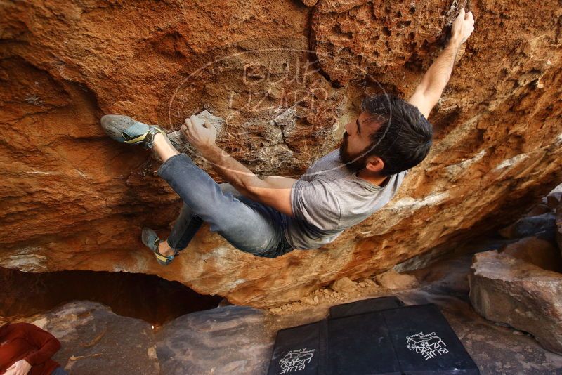 Bouldering in Hueco Tanks on 11/18/2019 with Blue Lizard Climbing and Yoga

Filename: SRM_20191118_1625520.jpg
Aperture: f/3.2
Shutter Speed: 1/200
Body: Canon EOS-1D Mark II
Lens: Canon EF 16-35mm f/2.8 L