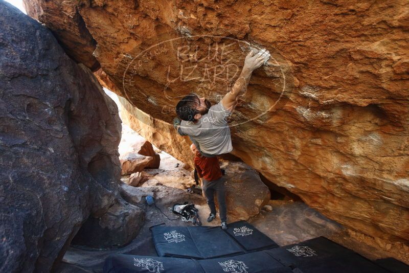 Bouldering in Hueco Tanks on 11/18/2019 with Blue Lizard Climbing and Yoga

Filename: SRM_20191118_1648530.jpg
Aperture: f/3.5
Shutter Speed: 1/250
Body: Canon EOS-1D Mark II
Lens: Canon EF 16-35mm f/2.8 L