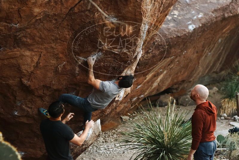 Bouldering in Hueco Tanks on 11/18/2019 with Blue Lizard Climbing and Yoga

Filename: SRM_20191118_1754330.jpg
Aperture: f/3.2
Shutter Speed: 1/250
Body: Canon EOS-1D Mark II
Lens: Canon EF 50mm f/1.8 II