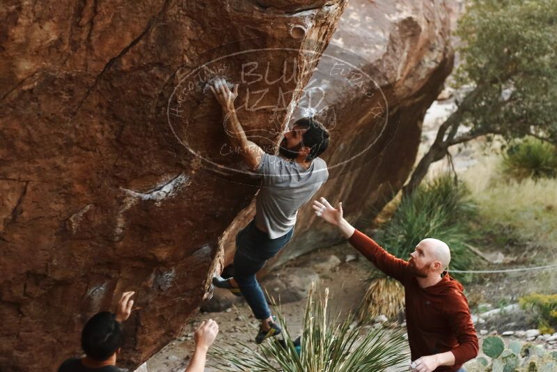 Bouldering in Hueco Tanks on 11/18/2019 with Blue Lizard Climbing and Yoga

Filename: SRM_20191118_1755050.jpg
Aperture: f/2.8
Shutter Speed: 1/250
Body: Canon EOS-1D Mark II
Lens: Canon EF 50mm f/1.8 II