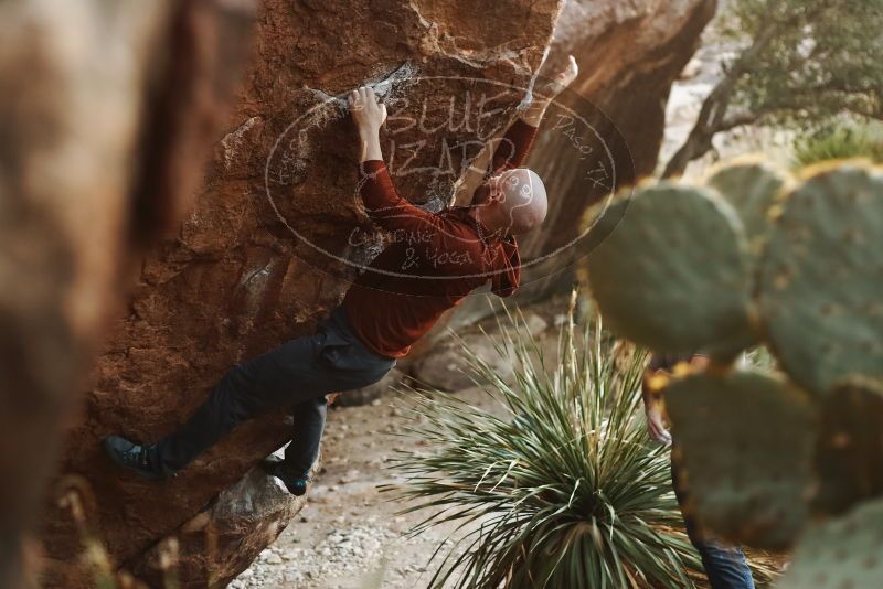 Bouldering in Hueco Tanks on 11/18/2019 with Blue Lizard Climbing and Yoga

Filename: SRM_20191118_1756360.jpg
Aperture: f/2.5
Shutter Speed: 1/250
Body: Canon EOS-1D Mark II
Lens: Canon EF 50mm f/1.8 II