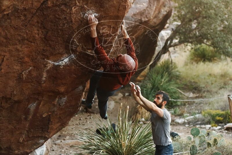 Bouldering in Hueco Tanks on 11/18/2019 with Blue Lizard Climbing and Yoga

Filename: SRM_20191118_1756501.jpg
Aperture: f/2.8
Shutter Speed: 1/250
Body: Canon EOS-1D Mark II
Lens: Canon EF 50mm f/1.8 II