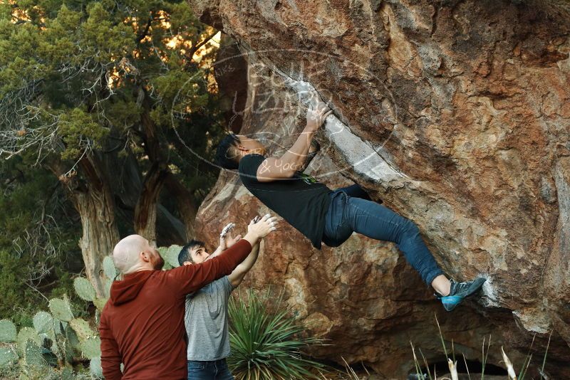 Bouldering in Hueco Tanks on 11/18/2019 with Blue Lizard Climbing and Yoga

Filename: SRM_20191118_1758250.jpg
Aperture: f/4.0
Shutter Speed: 1/250
Body: Canon EOS-1D Mark II
Lens: Canon EF 50mm f/1.8 II