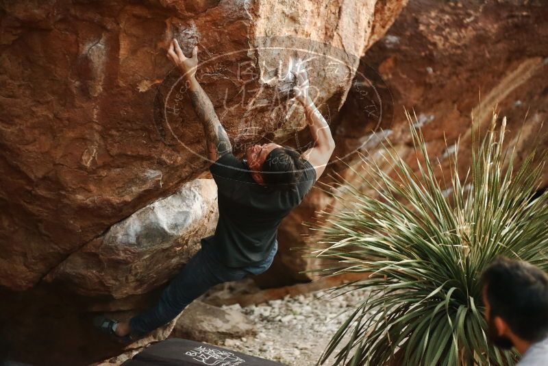 Bouldering in Hueco Tanks on 11/18/2019 with Blue Lizard Climbing and Yoga

Filename: SRM_20191118_1812270.jpg
Aperture: f/1.8
Shutter Speed: 1/250
Body: Canon EOS-1D Mark II
Lens: Canon EF 50mm f/1.8 II