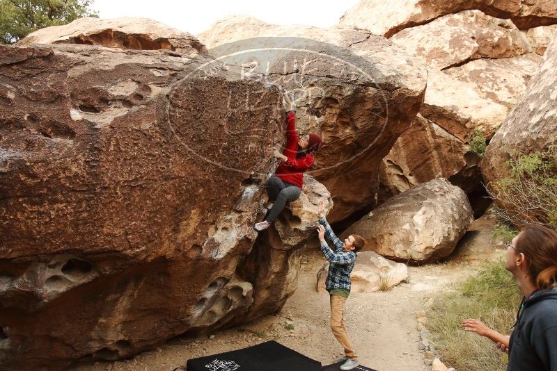 Bouldering in Hueco Tanks on 11/16/2019 with Blue Lizard Climbing and Yoga

Filename: SRM_20191116_1016580.jpg
Aperture: f/5.6
Shutter Speed: 1/400
Body: Canon EOS-1D Mark II
Lens: Canon EF 16-35mm f/2.8 L