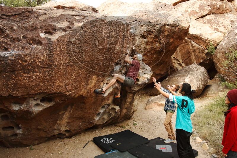 Bouldering in Hueco Tanks on 11/16/2019 with Blue Lizard Climbing and Yoga

Filename: SRM_20191116_1019060.jpg
Aperture: f/5.6
Shutter Speed: 1/400
Body: Canon EOS-1D Mark II
Lens: Canon EF 16-35mm f/2.8 L
