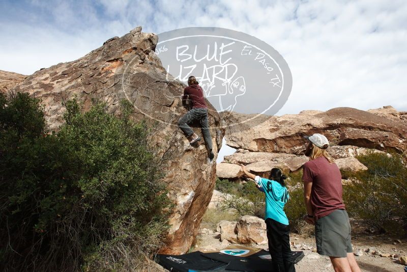 Bouldering in Hueco Tanks on 11/16/2019 with Blue Lizard Climbing and Yoga

Filename: SRM_20191116_1036570.jpg
Aperture: f/8.0
Shutter Speed: 1/400
Body: Canon EOS-1D Mark II
Lens: Canon EF 16-35mm f/2.8 L