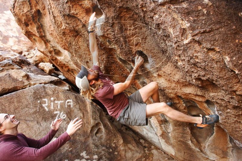 Bouldering in Hueco Tanks on 11/16/2019 with Blue Lizard Climbing and Yoga

Filename: SRM_20191116_1046070.jpg
Aperture: f/5.0
Shutter Speed: 1/200
Body: Canon EOS-1D Mark II
Lens: Canon EF 16-35mm f/2.8 L