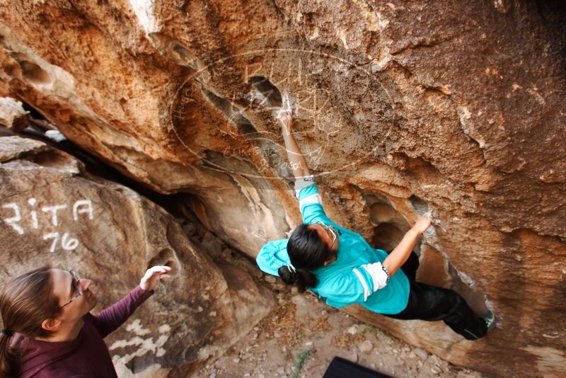 Bouldering in Hueco Tanks on 11/16/2019 with Blue Lizard Climbing and Yoga

Filename: SRM_20191116_1047320.jpg
Aperture: f/5.0
Shutter Speed: 1/200
Body: Canon EOS-1D Mark II
Lens: Canon EF 16-35mm f/2.8 L