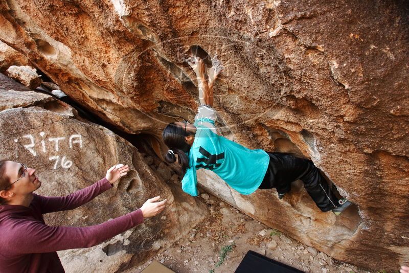 Bouldering in Hueco Tanks on 11/16/2019 with Blue Lizard Climbing and Yoga

Filename: SRM_20191116_1047410.jpg
Aperture: f/5.0
Shutter Speed: 1/200
Body: Canon EOS-1D Mark II
Lens: Canon EF 16-35mm f/2.8 L