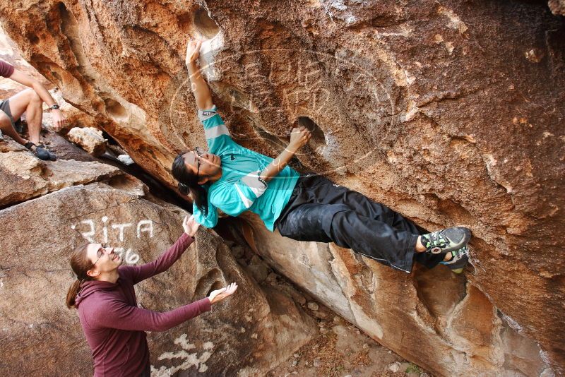 Bouldering in Hueco Tanks on 11/16/2019 with Blue Lizard Climbing and Yoga

Filename: SRM_20191116_1048012.jpg
Aperture: f/5.0
Shutter Speed: 1/200
Body: Canon EOS-1D Mark II
Lens: Canon EF 16-35mm f/2.8 L